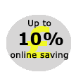 Buy online and save 10%