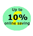 Buy online and save 10%